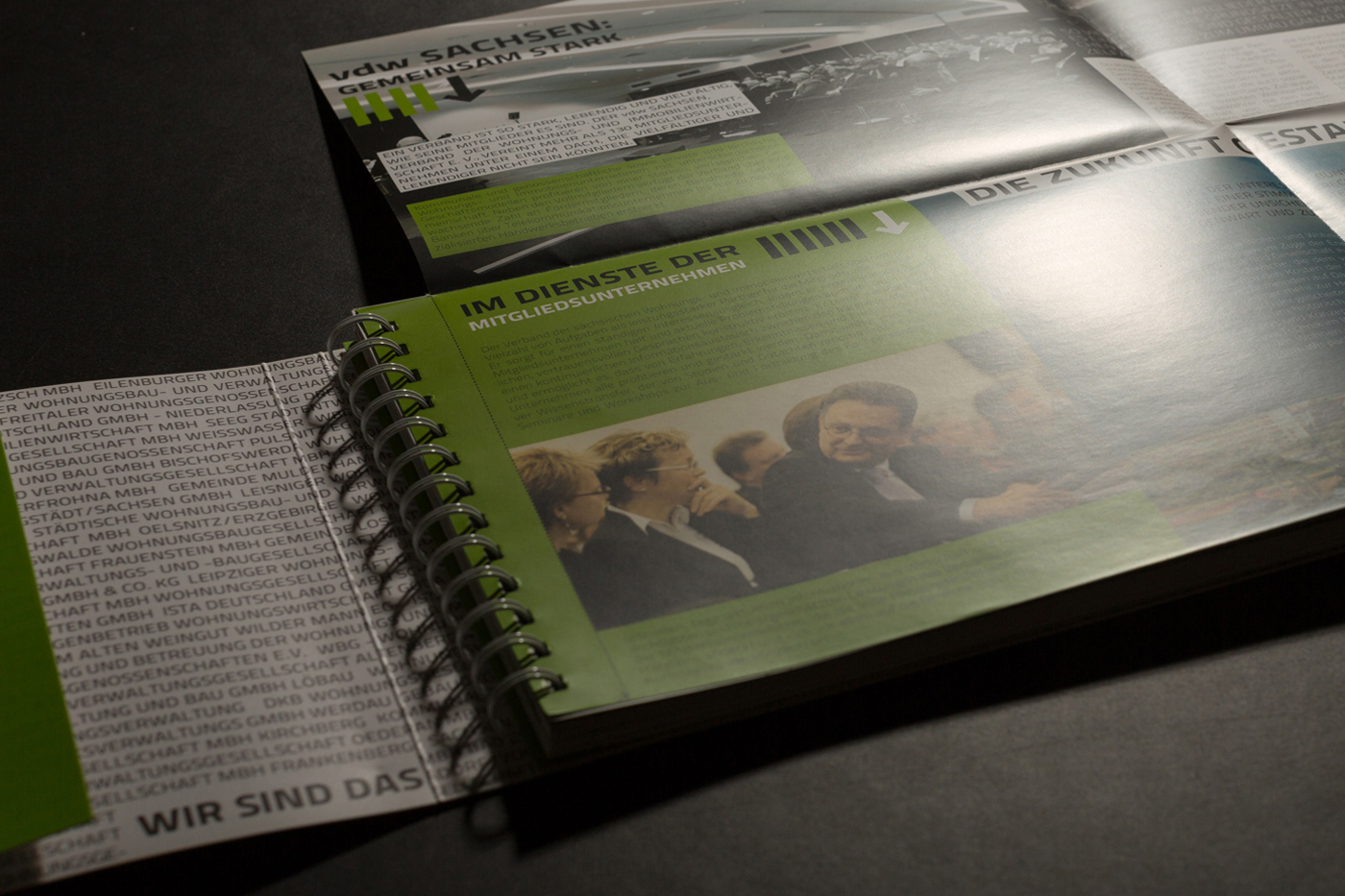 verdeckte Wire-O-Bindung