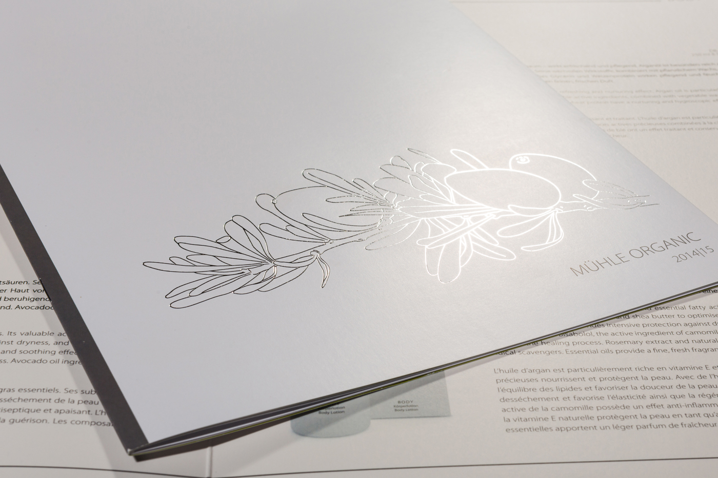 Folienprägung silber