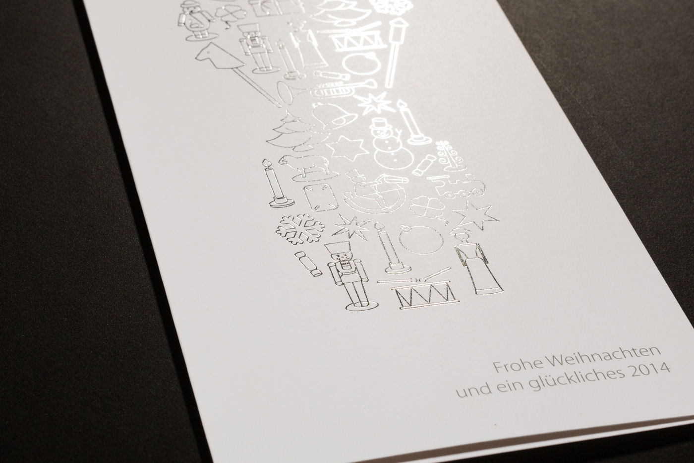 Folienprägung silber