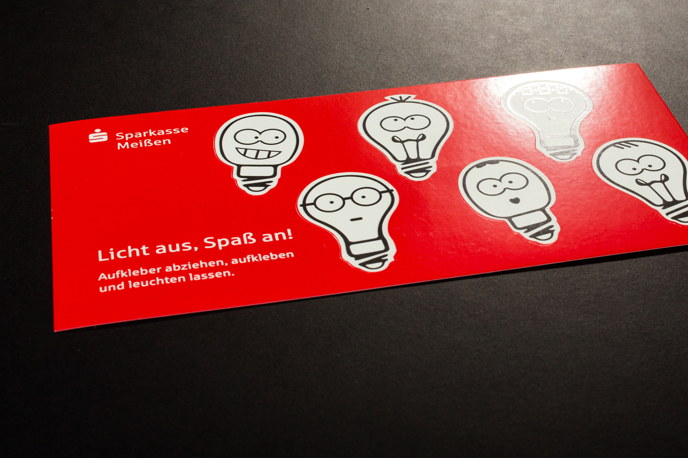 Aufkleber angestanzt