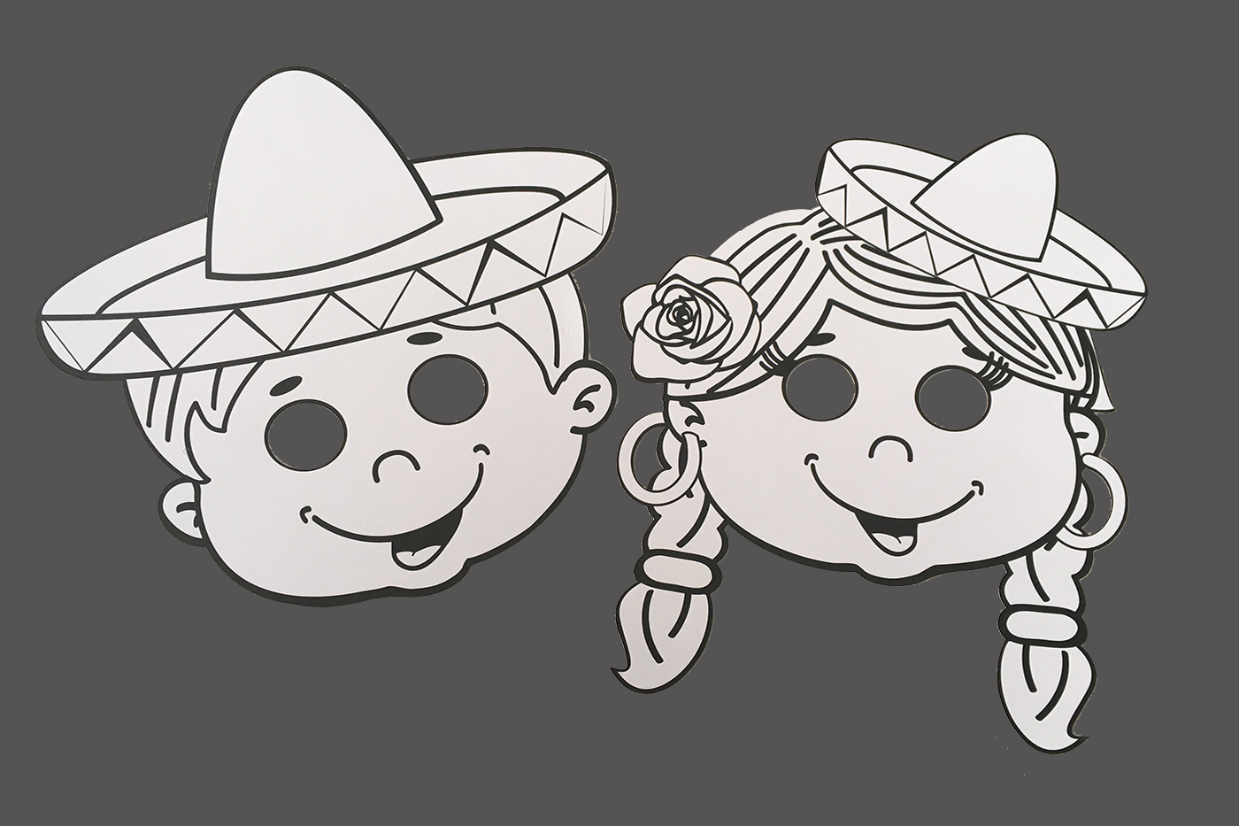 Kindermasken gestanzt